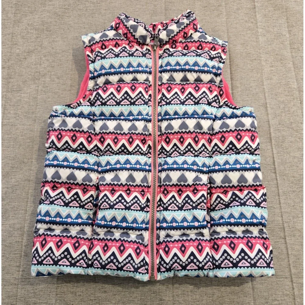 Gymboree Girl's Fleece Lined Puffer Coat Vest w/‎ Pockets Size L (10-12)
